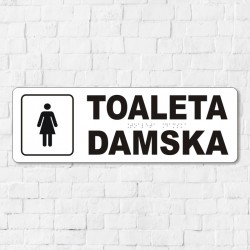 Tabliczka Toaleta Damska -...